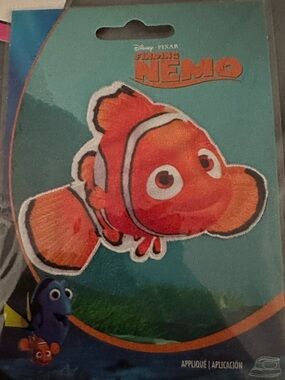 Disney Orange & White Nemo Clownfish Applique Patch